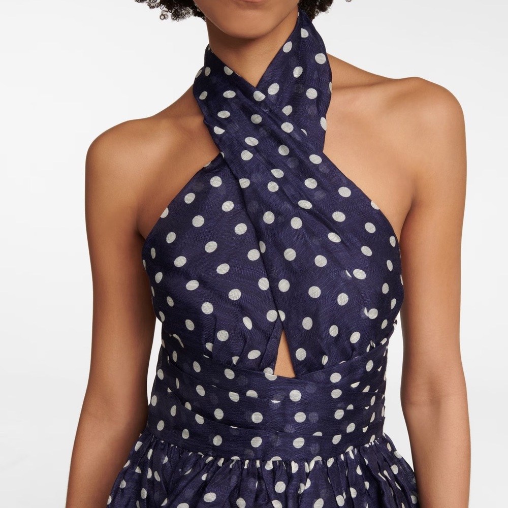 ZIMMERMANN - High Tide linen and silk minidress - Size 3 - Picture 1 of 4